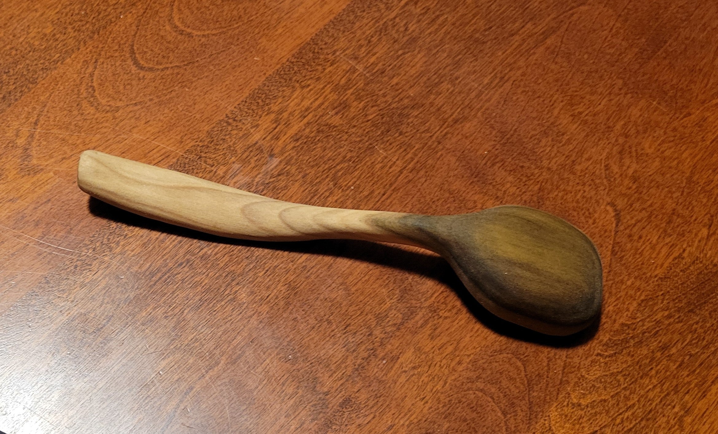 Small Ladle or Scoop Carved in Poplar