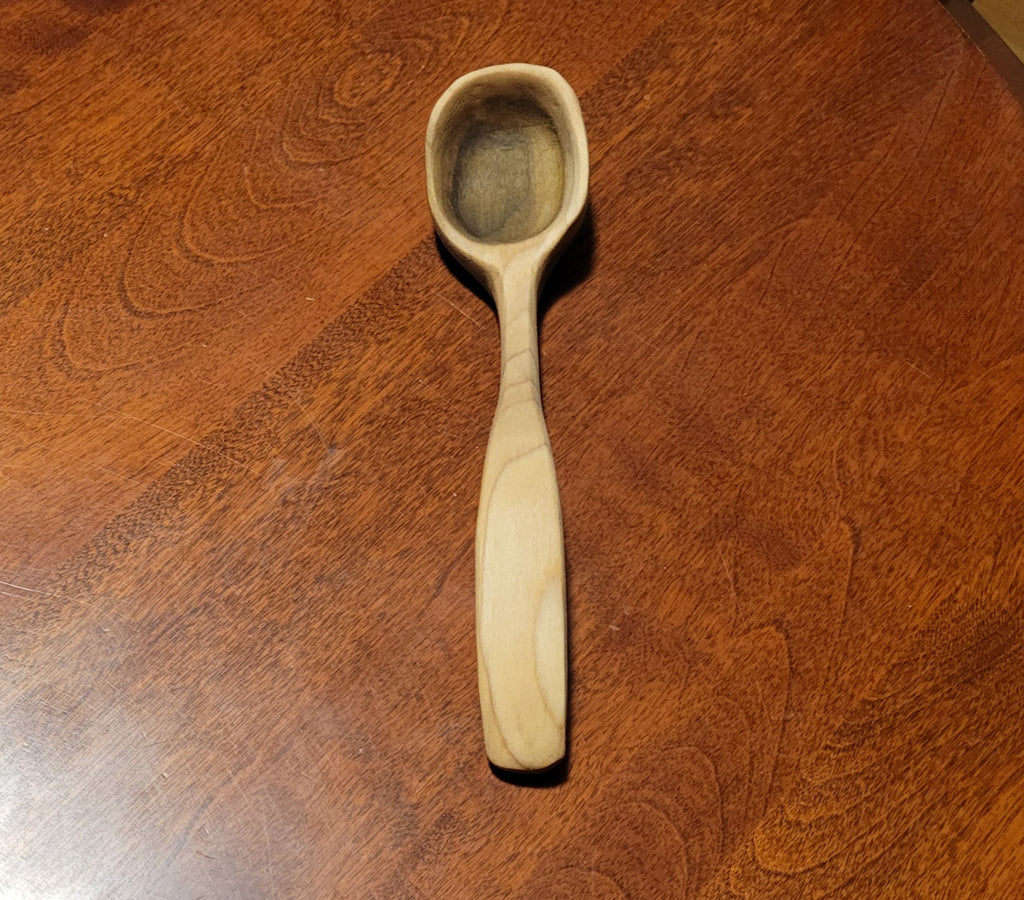 Small Ladle or Scoop Carved in Poplar