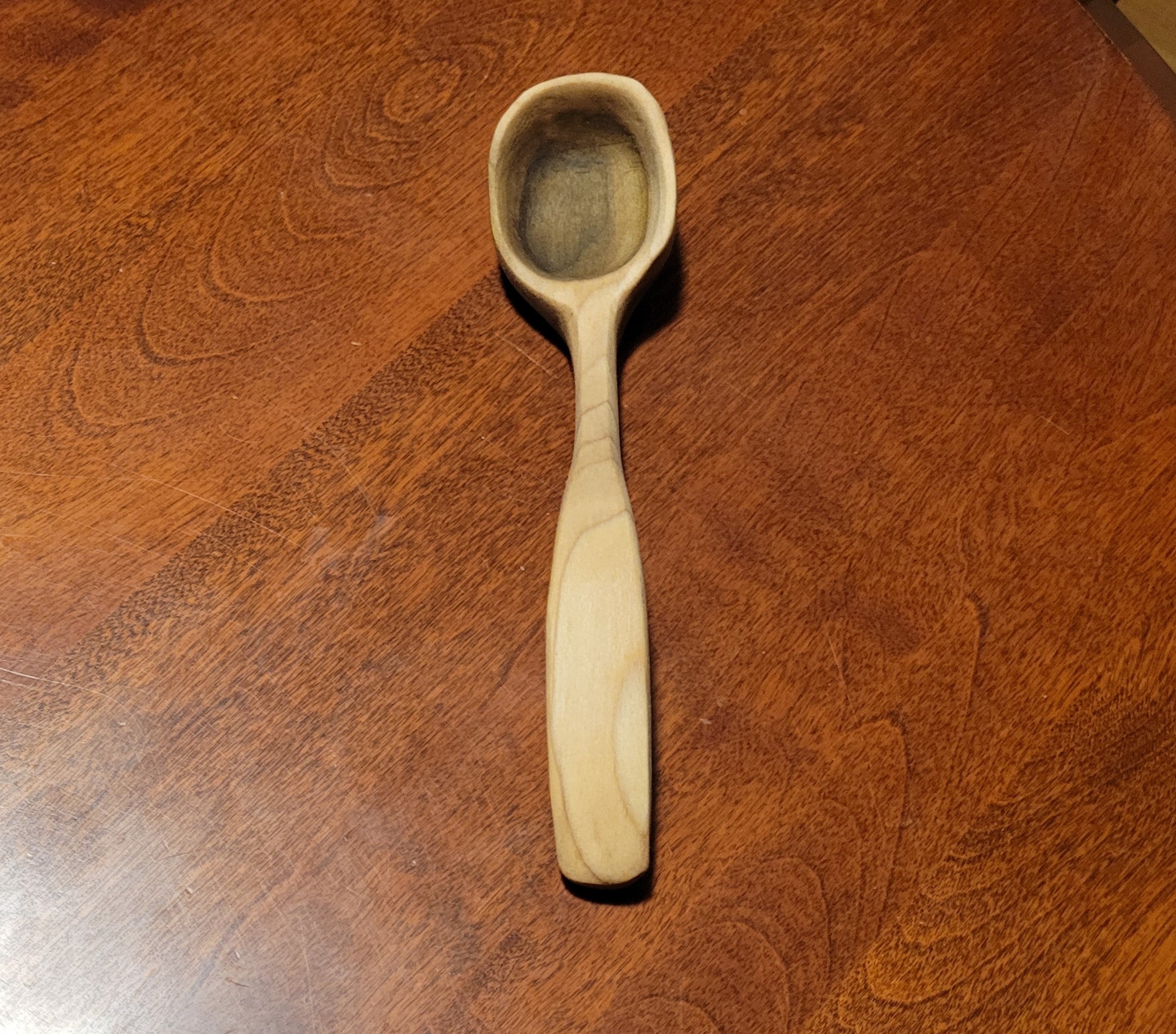 Small Ladle or Scoop Carved in Poplar