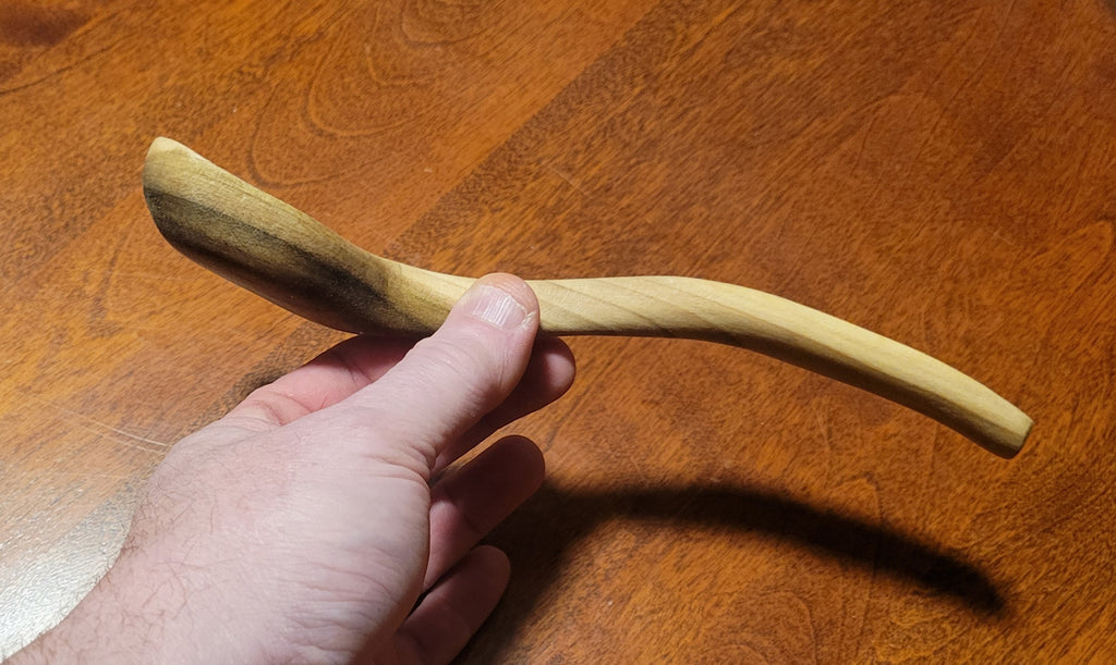 Small Ladle or Scoop Carved in Poplar
