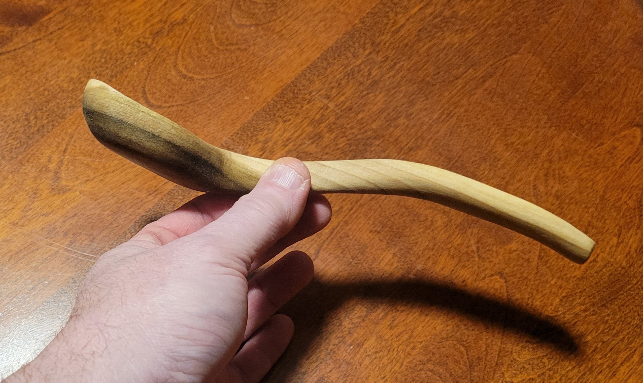 Small Ladle or Scoop Carved in Poplar