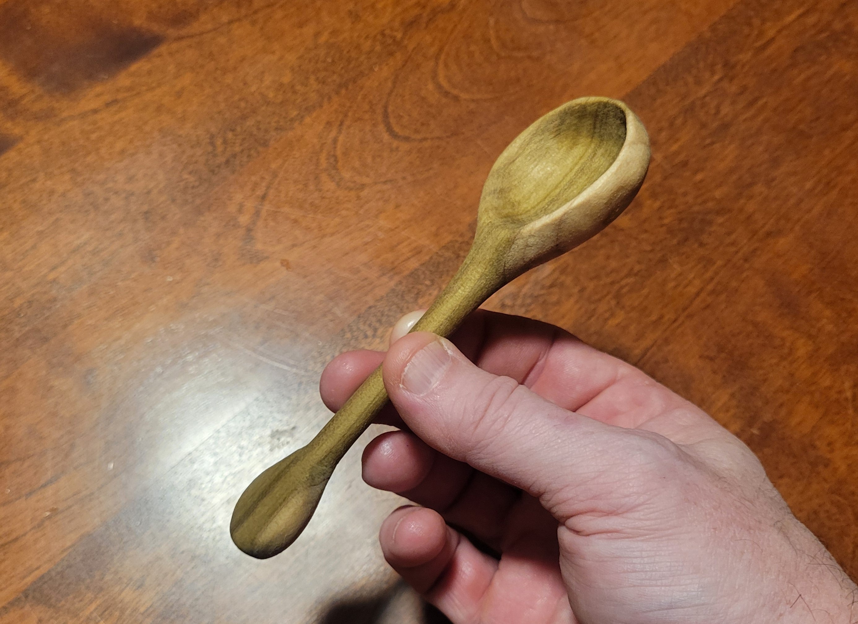 Coffee or Tea Spoon Carved in Poplar