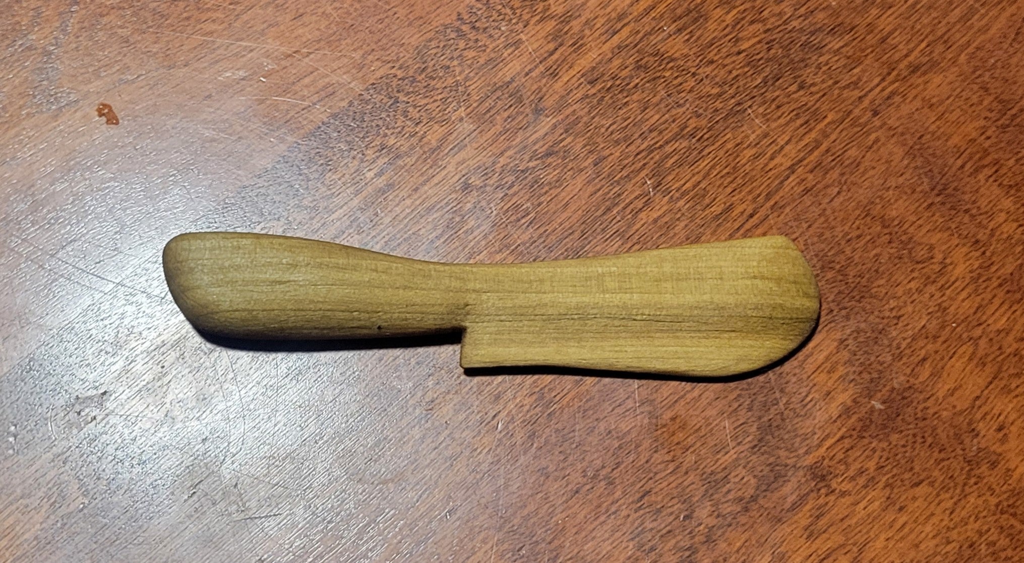 Hand Carved Poplar Spreader