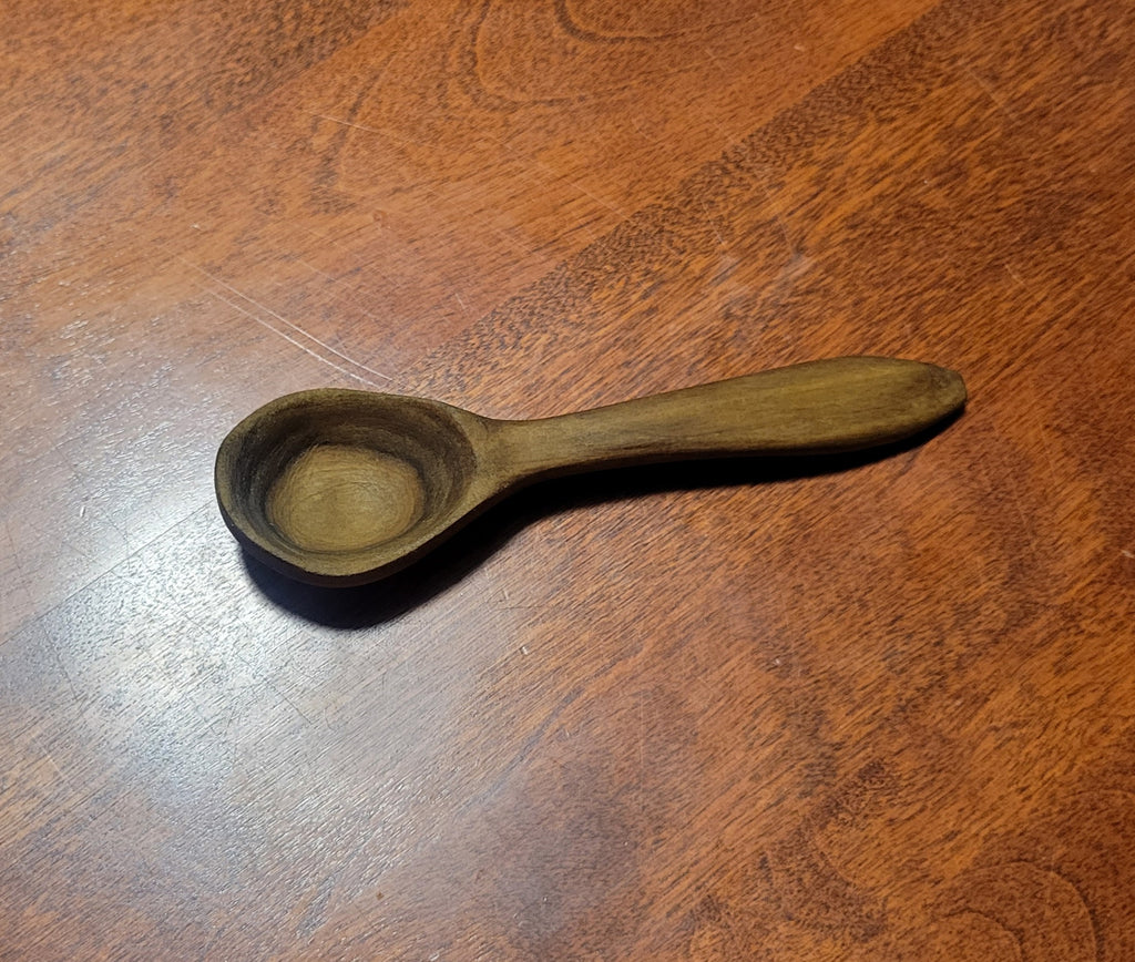 Deep Coffee or Tea Spoon Carved in Poplar