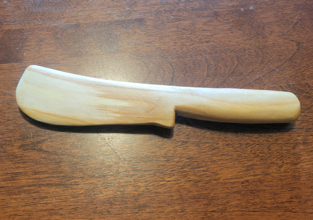 Hand Carved Cherry Spreader