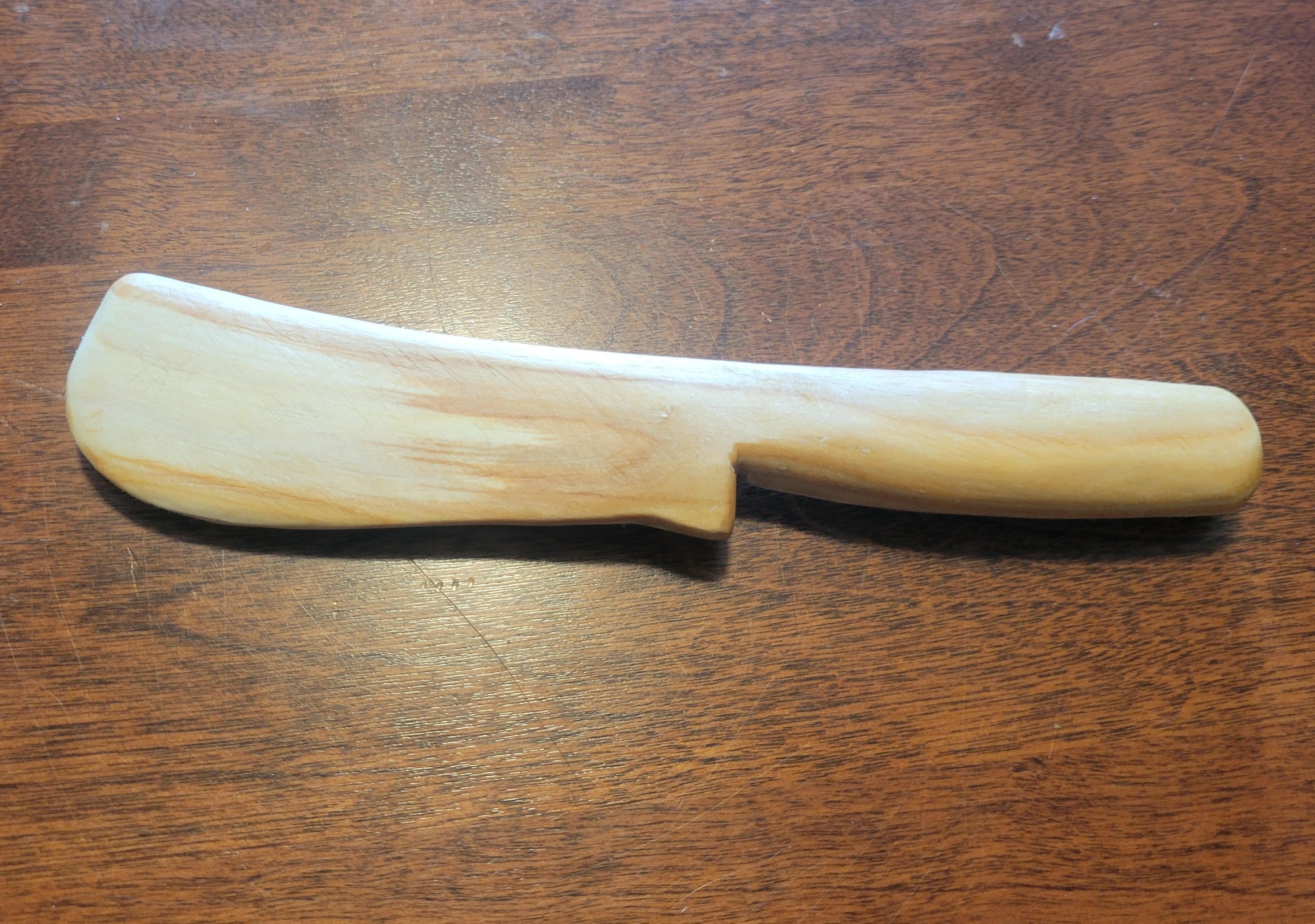 Hand Carved Cherry Spreader