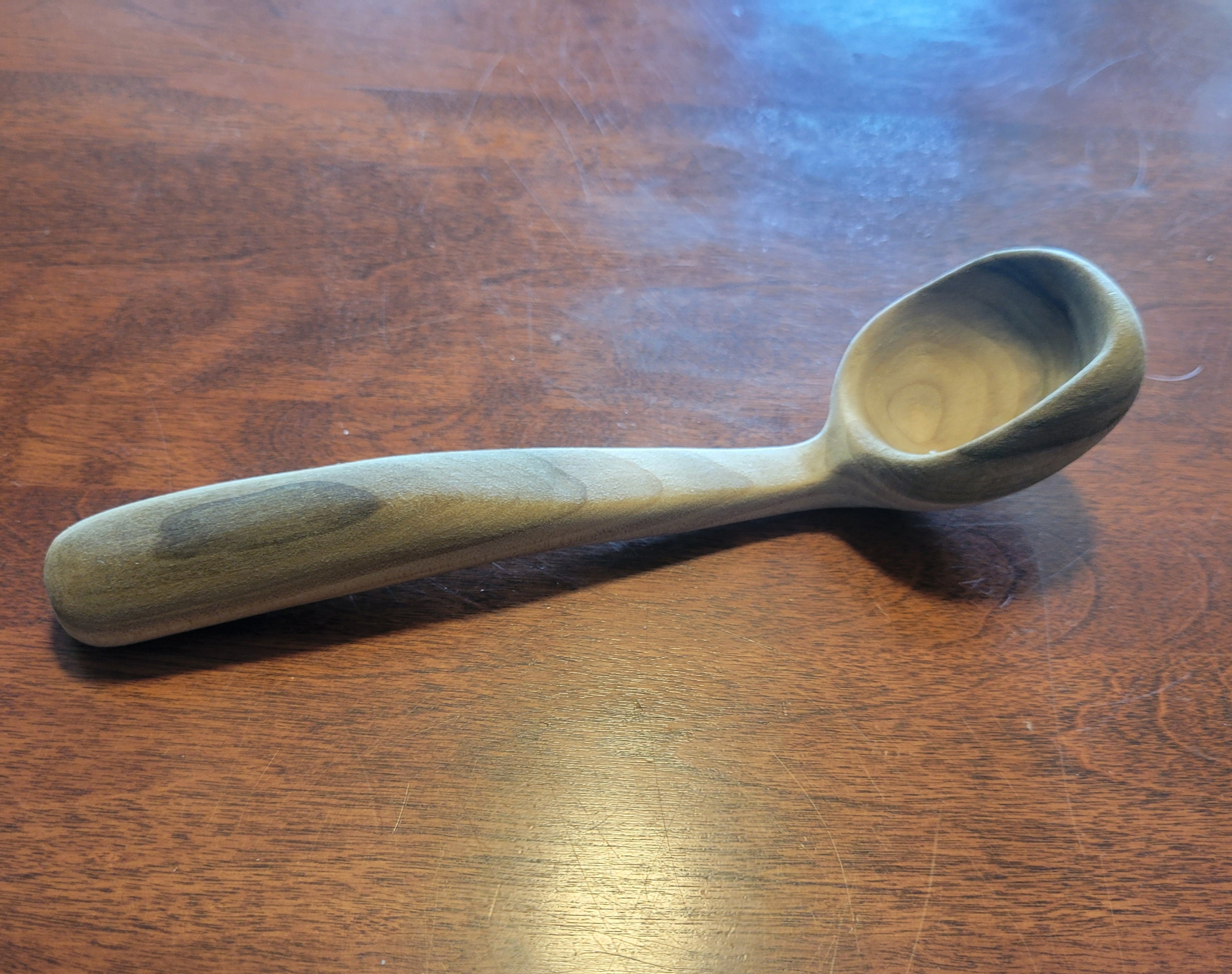 Small Ladle or Scoop Carved in Poplar