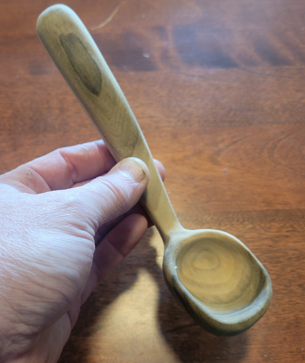 Small Ladle or Scoop Carved in Poplar