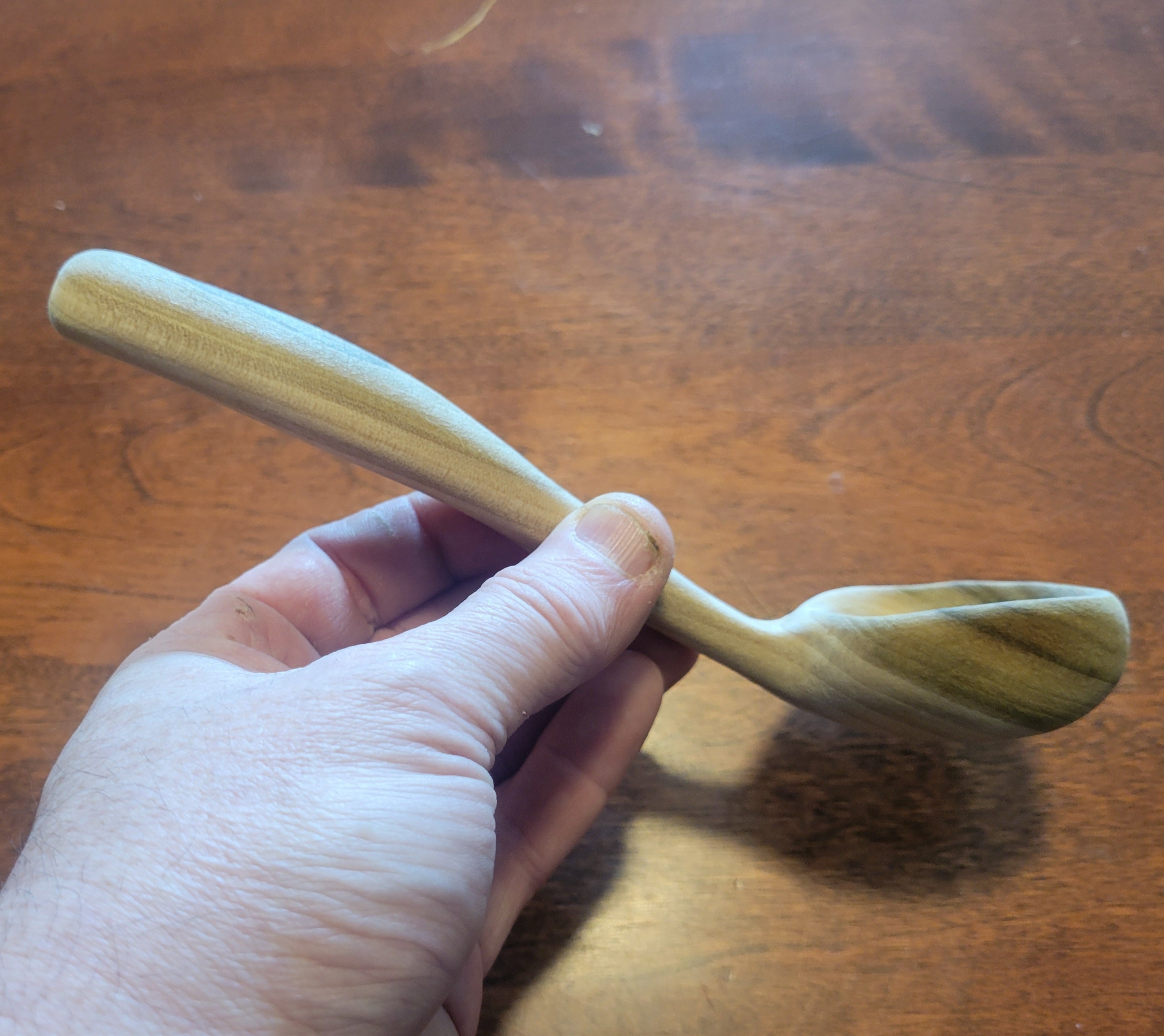 Small Ladle or Scoop Carved in Poplar