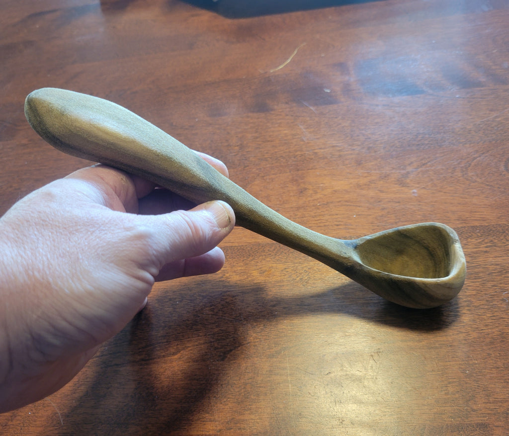 Small Ladle or Scoop Carved in Poplar
