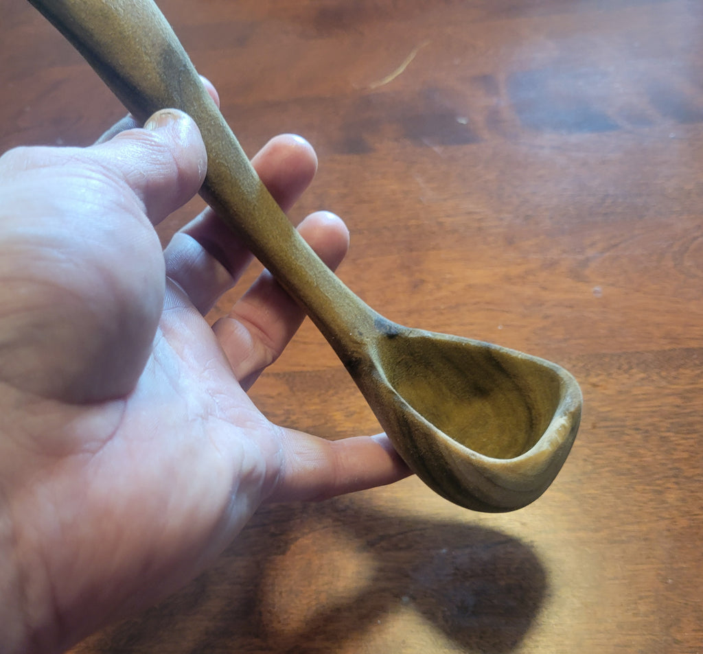 Small Ladle or Scoop Carved in Poplar