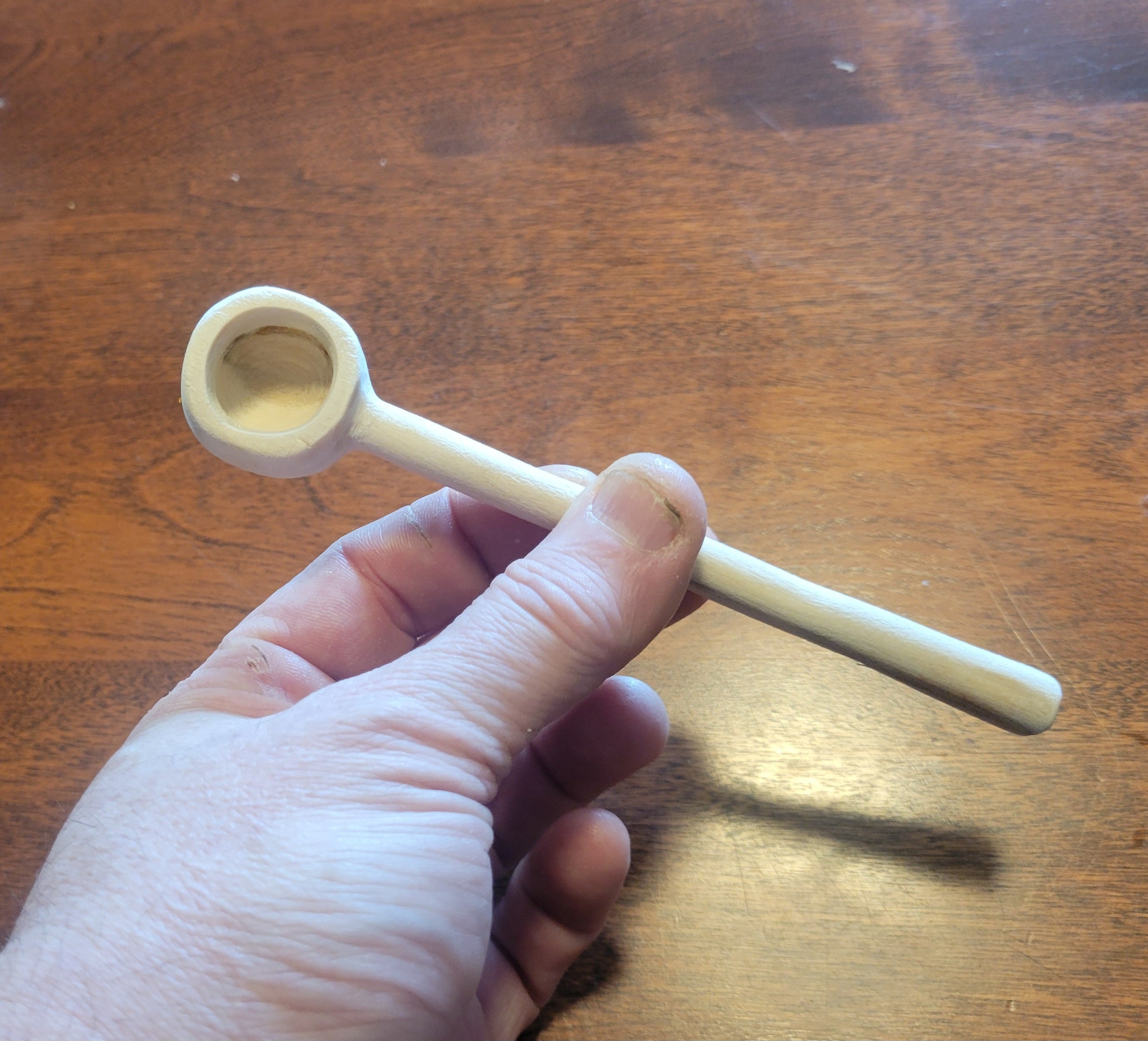 The Popeye Coffee or Tea Spoon Carved in Beech wood